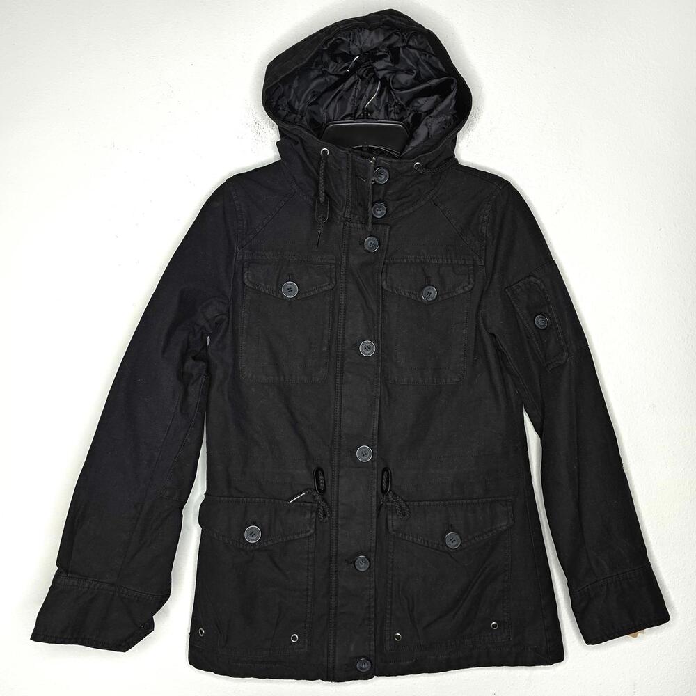 NWT Levi's Women's Black/Hooded Coat Size XS